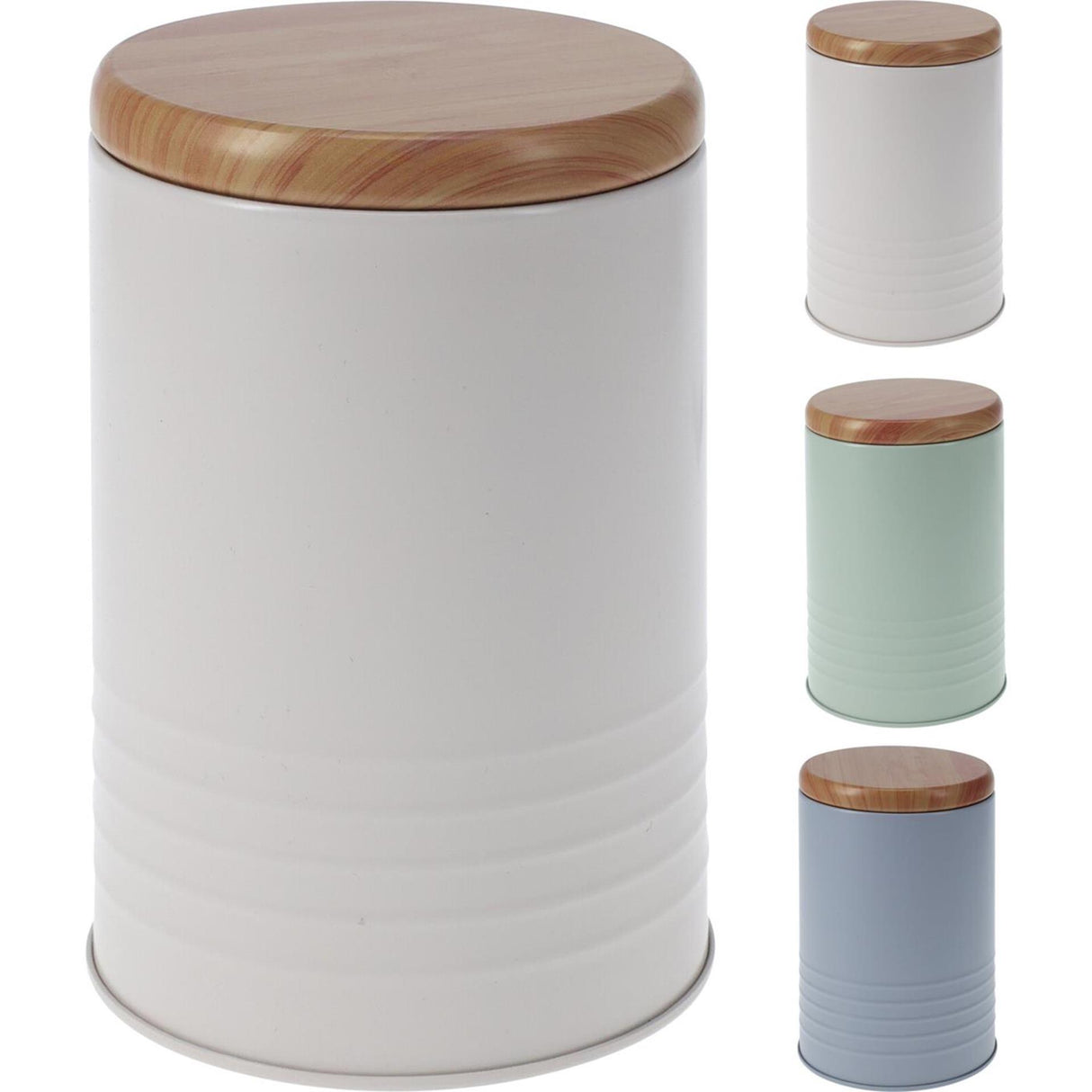 Excellent houseware voorraadblik rond ø9,5xh14,5cm