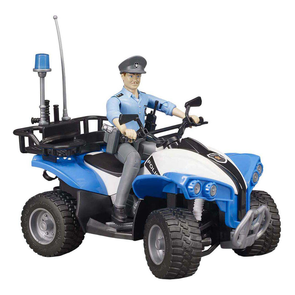 Bruder Bworld Police Quad avec policier et accessoires