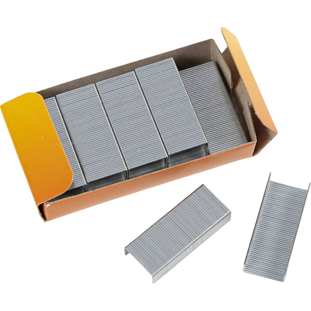 Staples, w: 12 mm, size 24 6, 1000 pieces 1 box