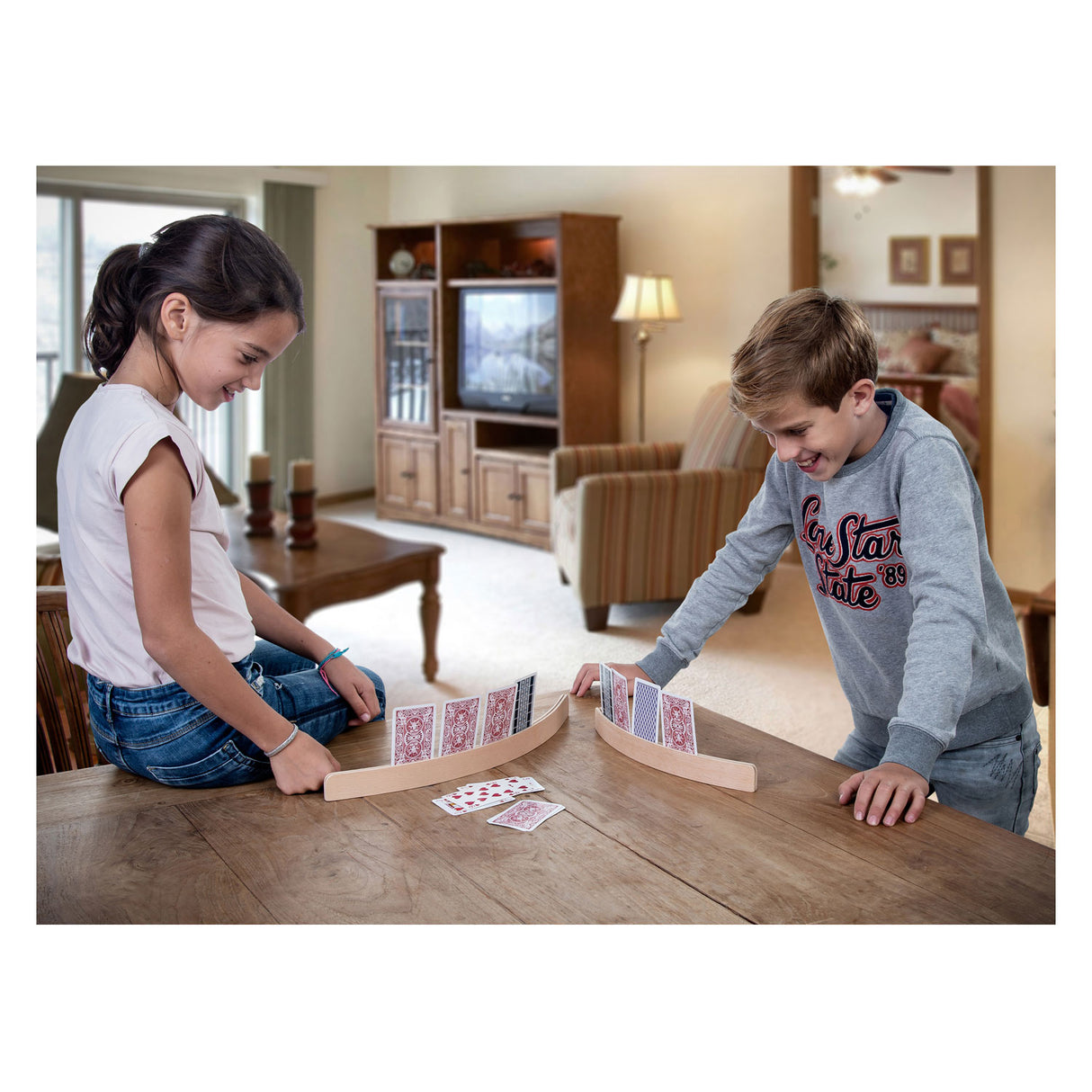 Wooden card holder xl