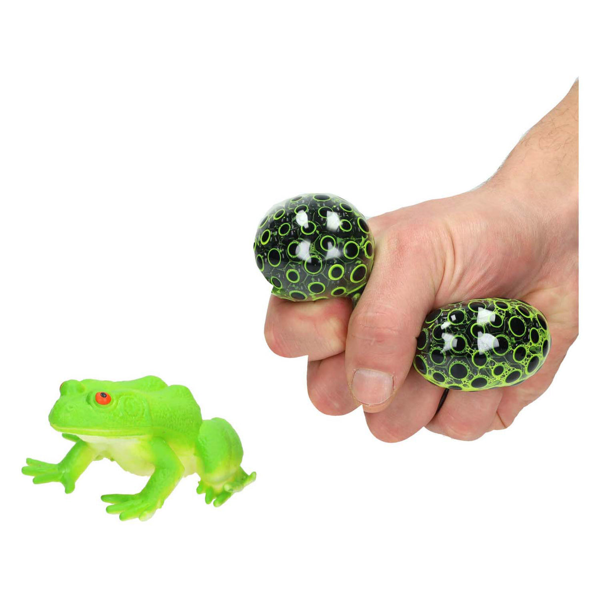 Frosch mit Froschlaich