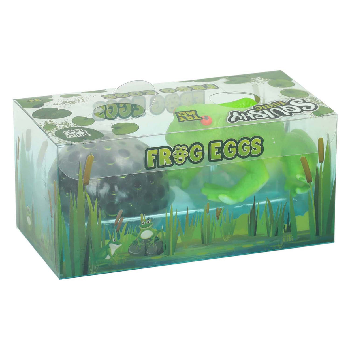 Frosch mit Froschlaich