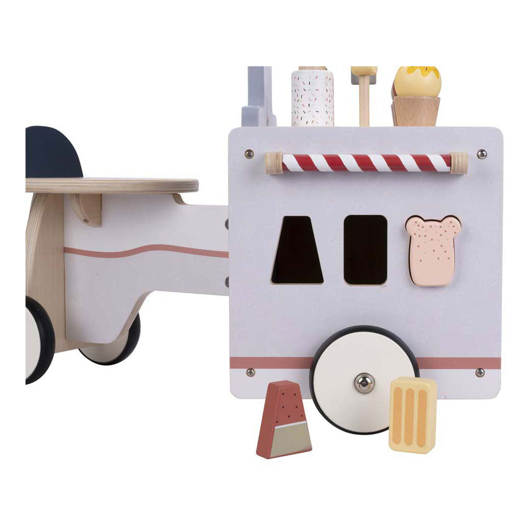 Wooden balance bike ice cream cart jack jacky