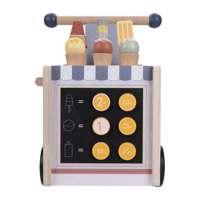 Wooden balance bike ice cream cart jack jacky
