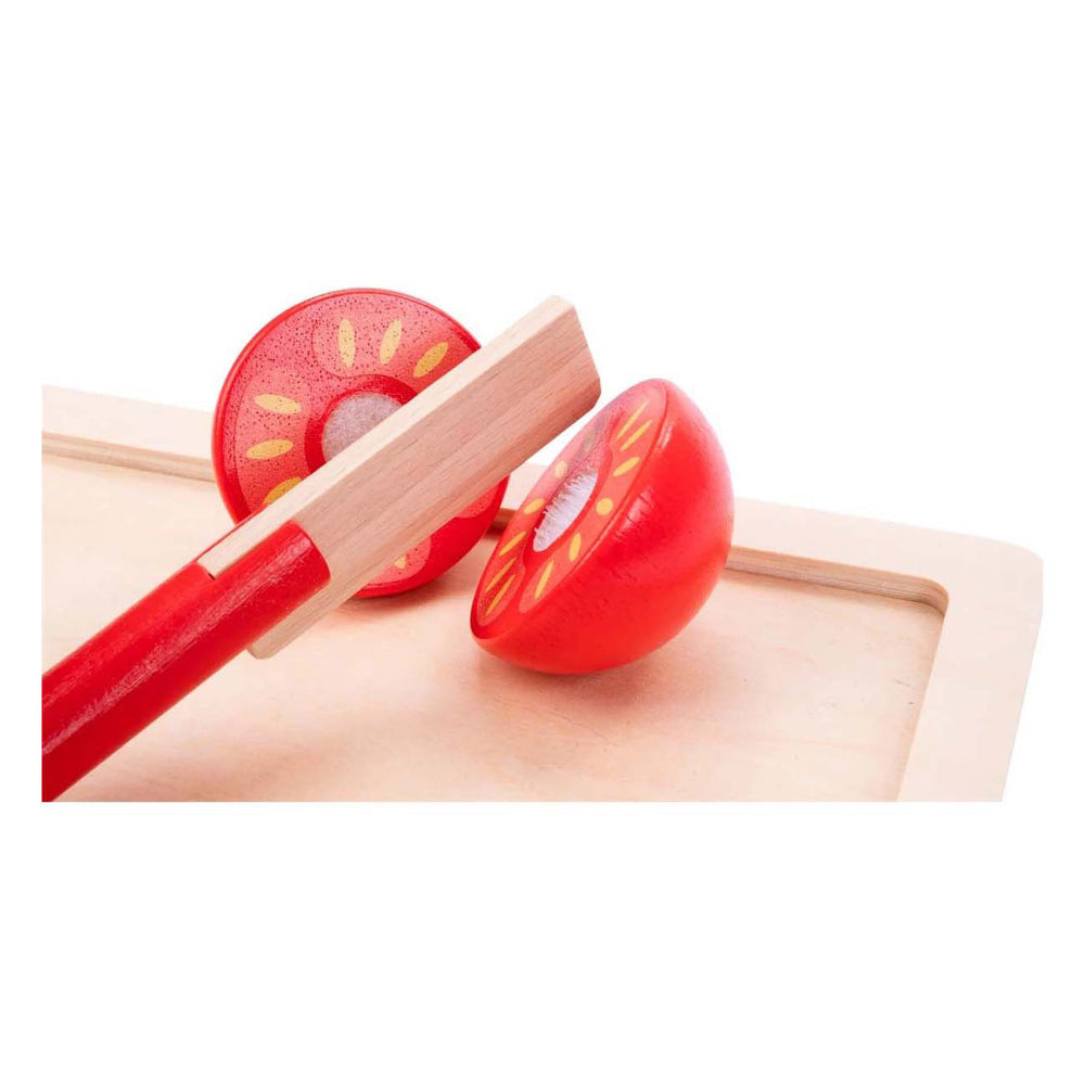 Houten snijset groente, 7dlg