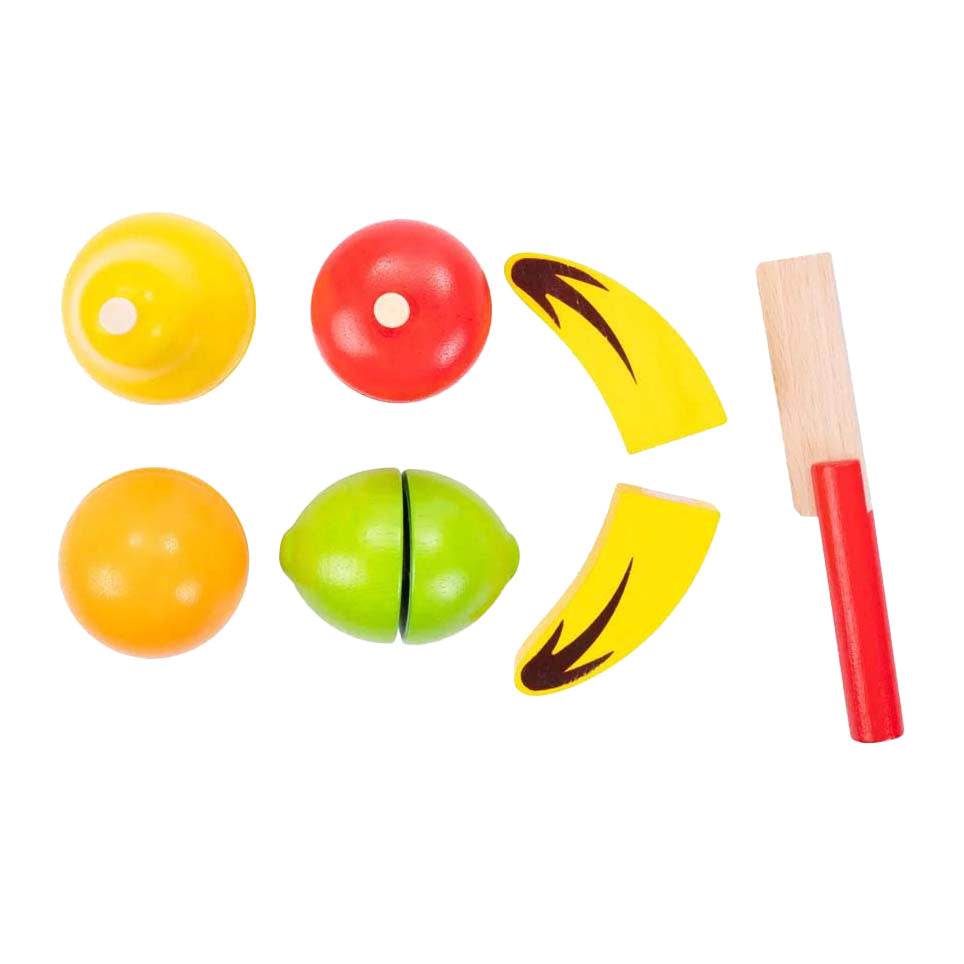 Houten snijset fruit