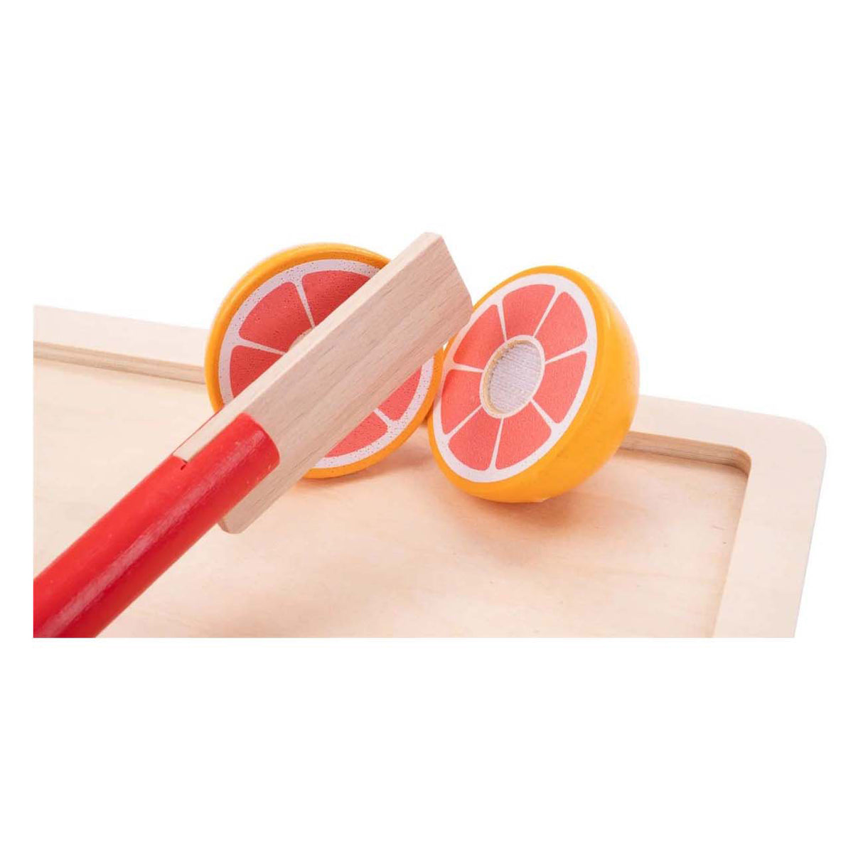 Houten snijset fruit