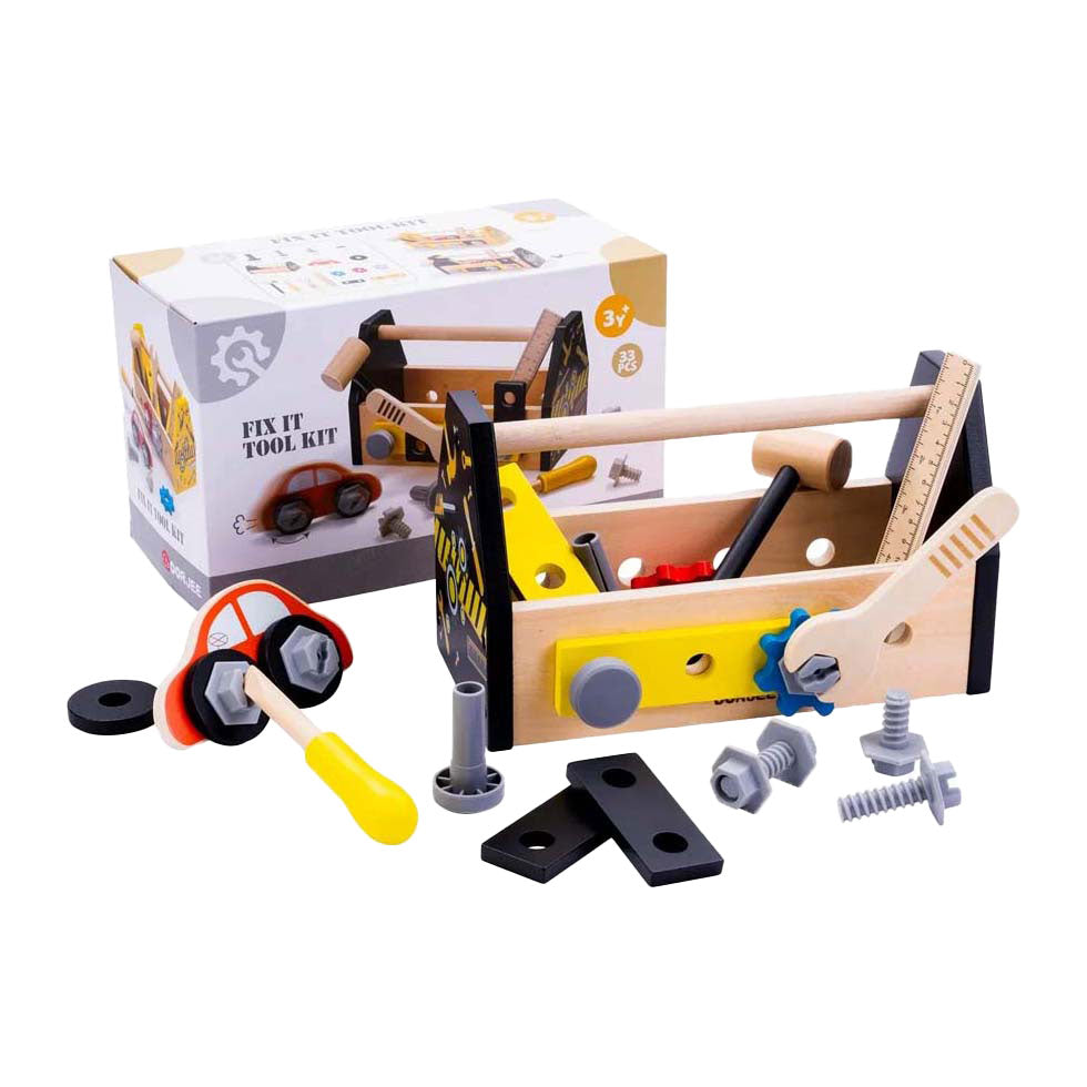 Dorjee Tool Box 33-piece Junior Wood Black
