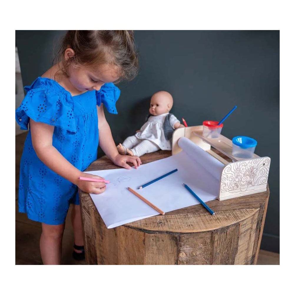 Houten papierrolhouder