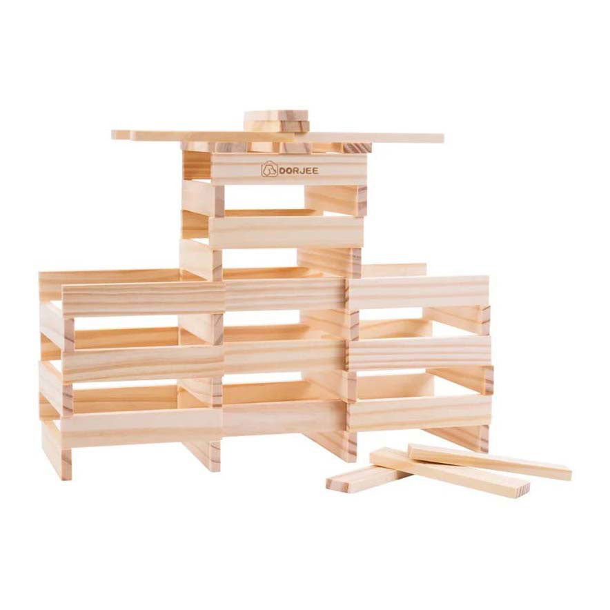 Dorjee -Baubretter Set von 200 Teilen mehrfarbig