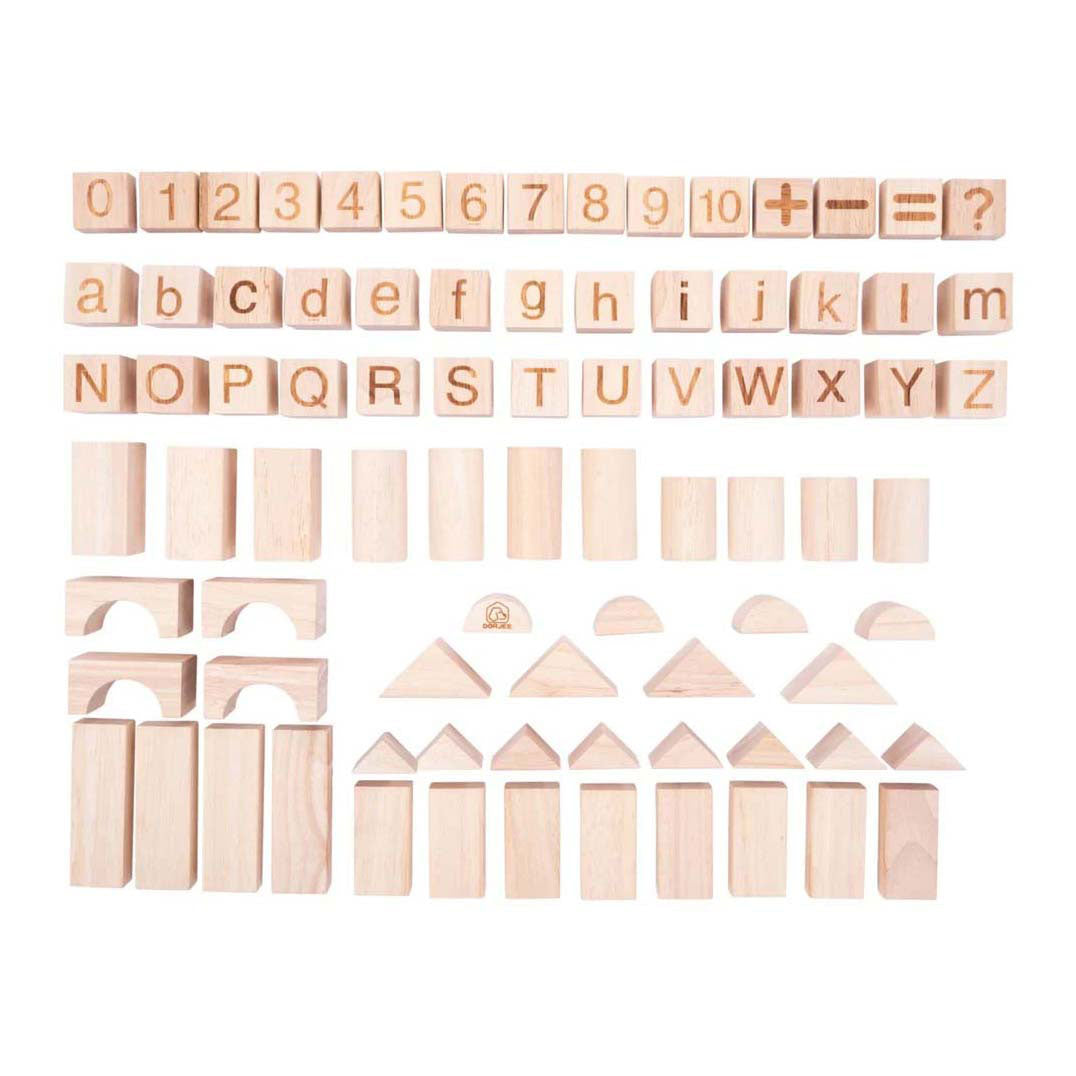 Wooden building planks natural, 84 pcs.