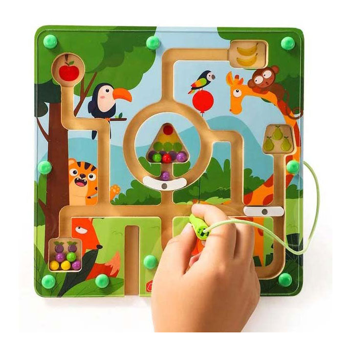 Magnetisch labyrinth dieren - 22x22cm