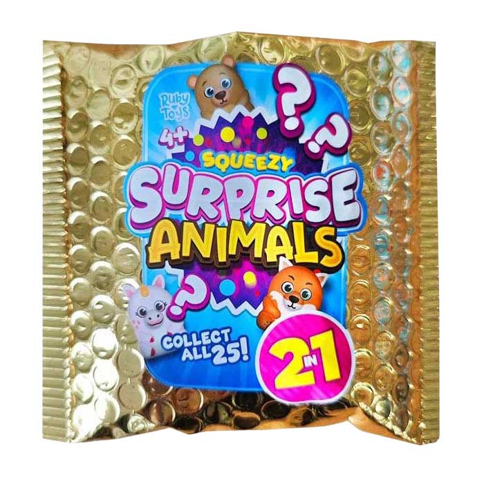 Surprise bag with poppy animal