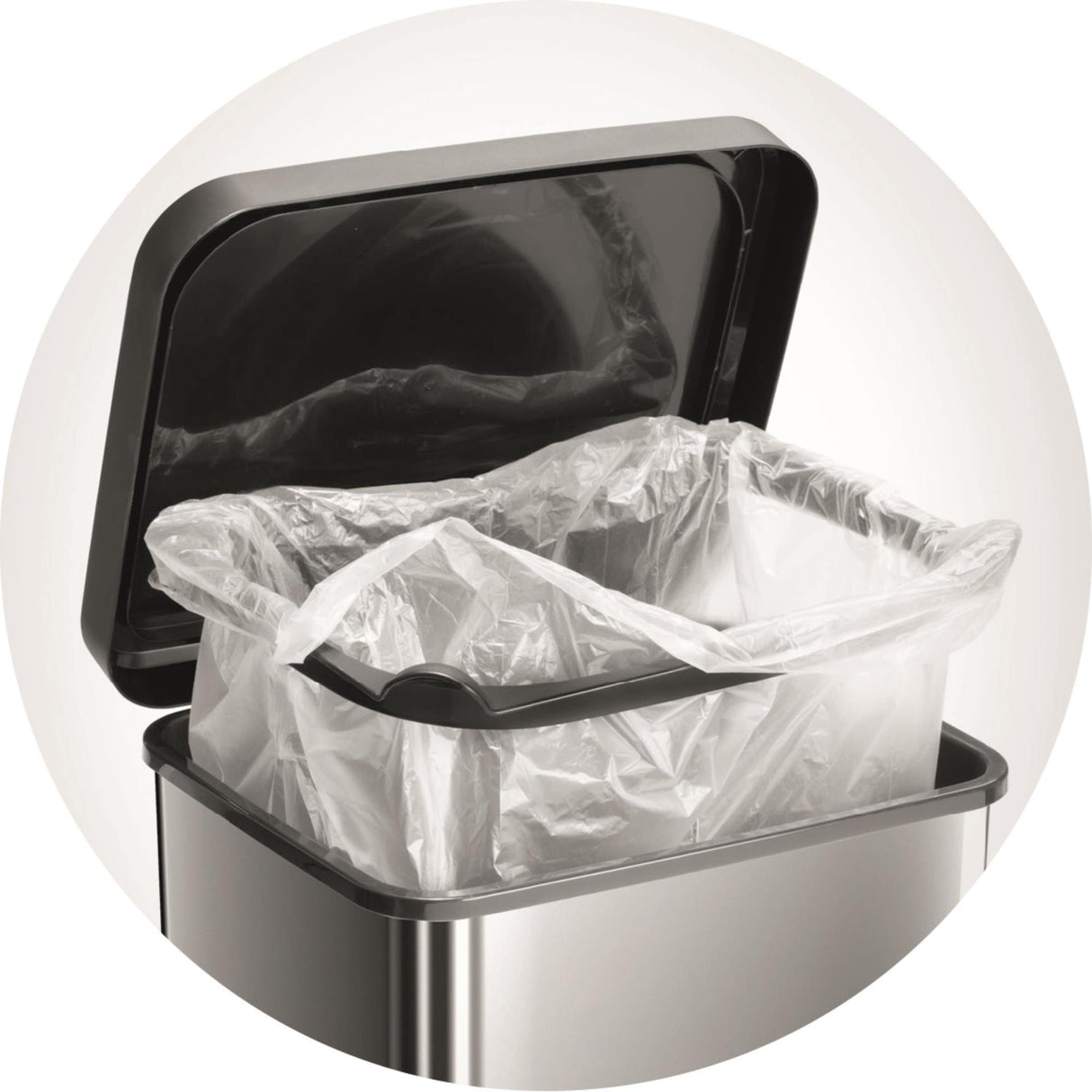 Rotho Paso Treteimer 20l Silbermetallic