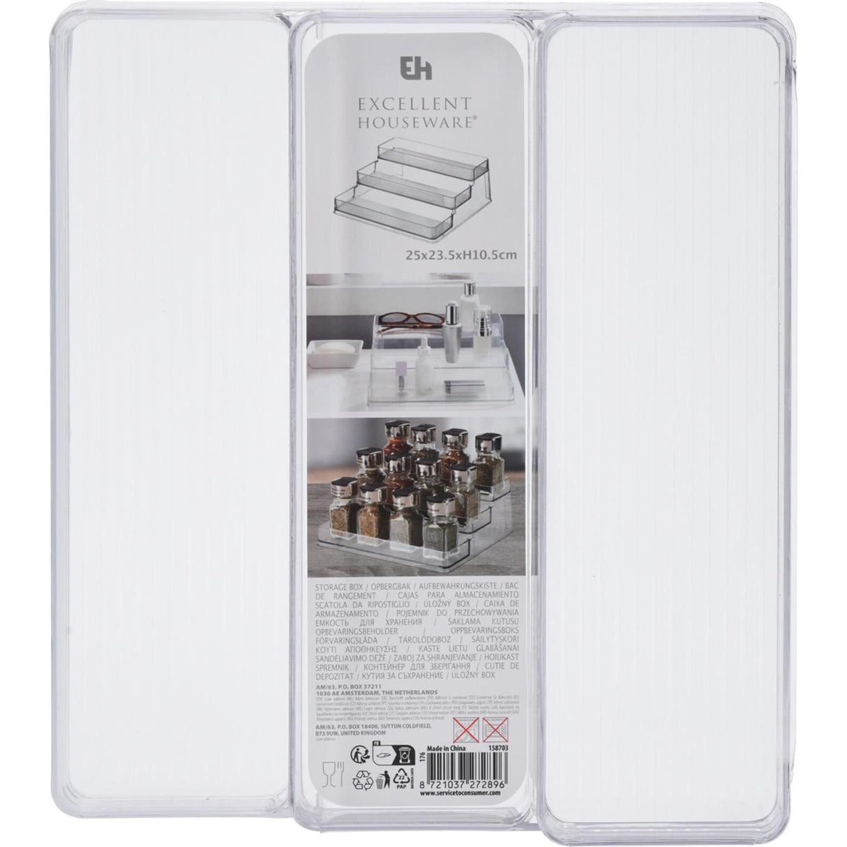 Excellent houseware opbergbak koelkast 25x23,5cm