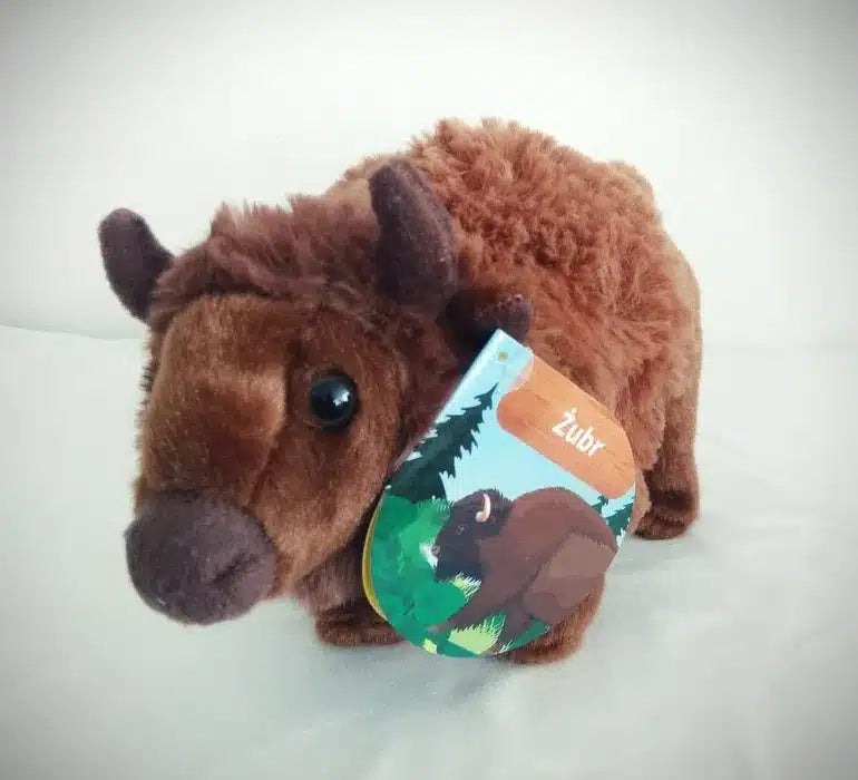 Intro plush bison made of very soft plush