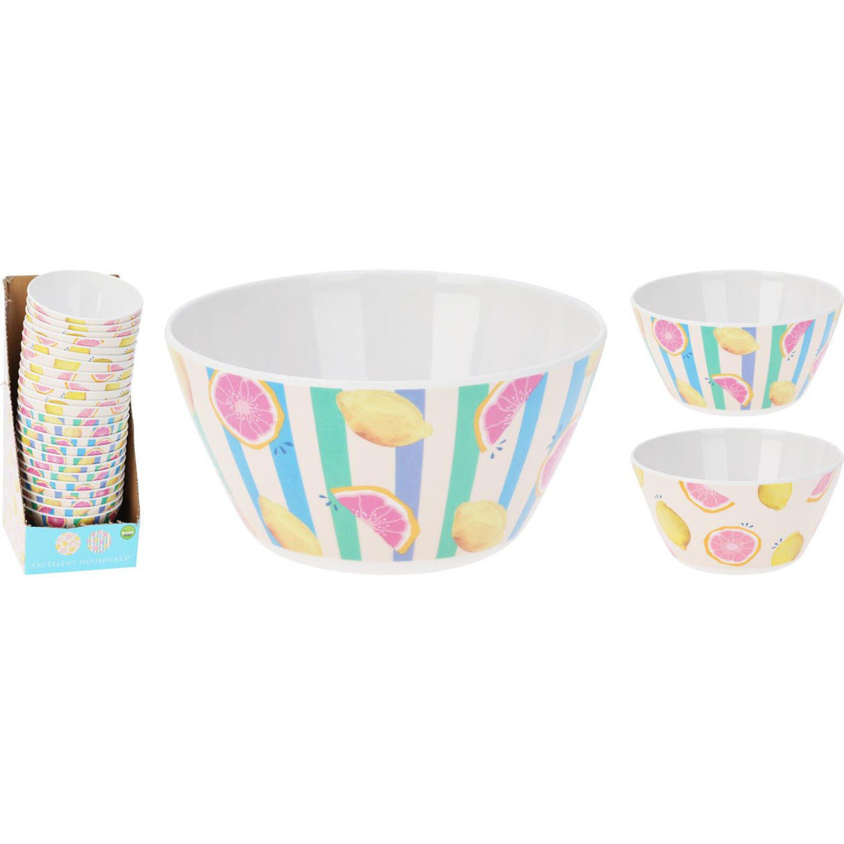 Excellent Houseware Schossel Melamine 145xh70mm Uebst