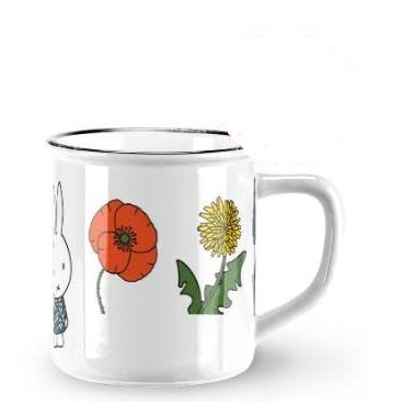 Miffy mug flowers ø8xh7.5cm ceramic