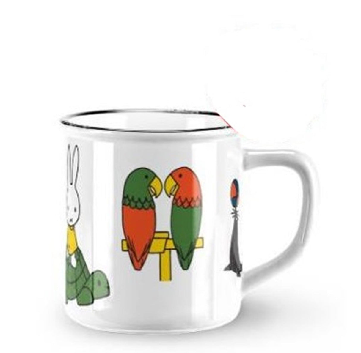 Tazza Miffy animali ø8xh7,5cm in ceramica