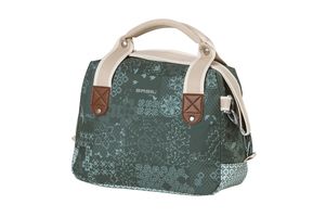 Basil Bohème City -Tasche - grüne Hand, Schulter und Lenkerbeutel - 8L - Wasser -Repellent - Trendy Bohemian Print