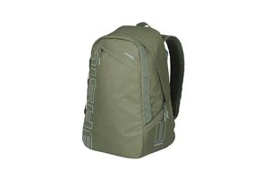 Basilikum Flex Bicycle Rucksack -grün, hochwertiges Polyester, gesteppte Schultergurte, Haken -an -System