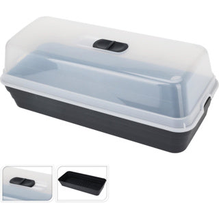 Kweekbak 53x23x20 cm antraciet | 4 stuks