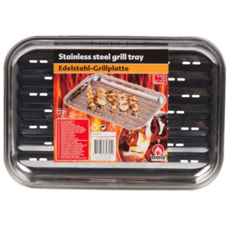 Bandeja para parrilla barbacoa sin marca 34,5x24,5x2,7cm | 4 piezas