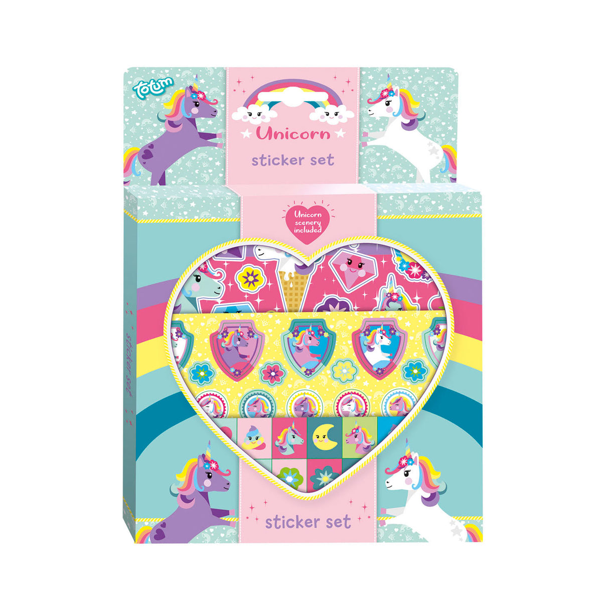 Set adesivo unicorno totum