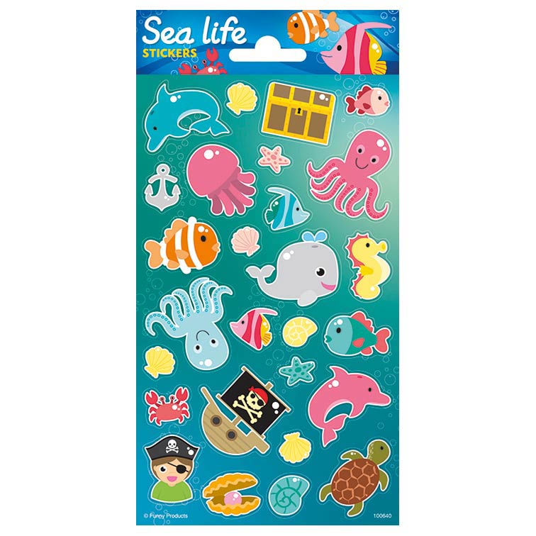 Totum sticker sheet underwater world