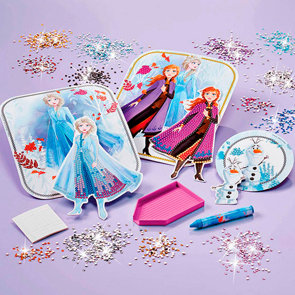 Totum Disney Frozen 2 - 3D cards with rhinestones