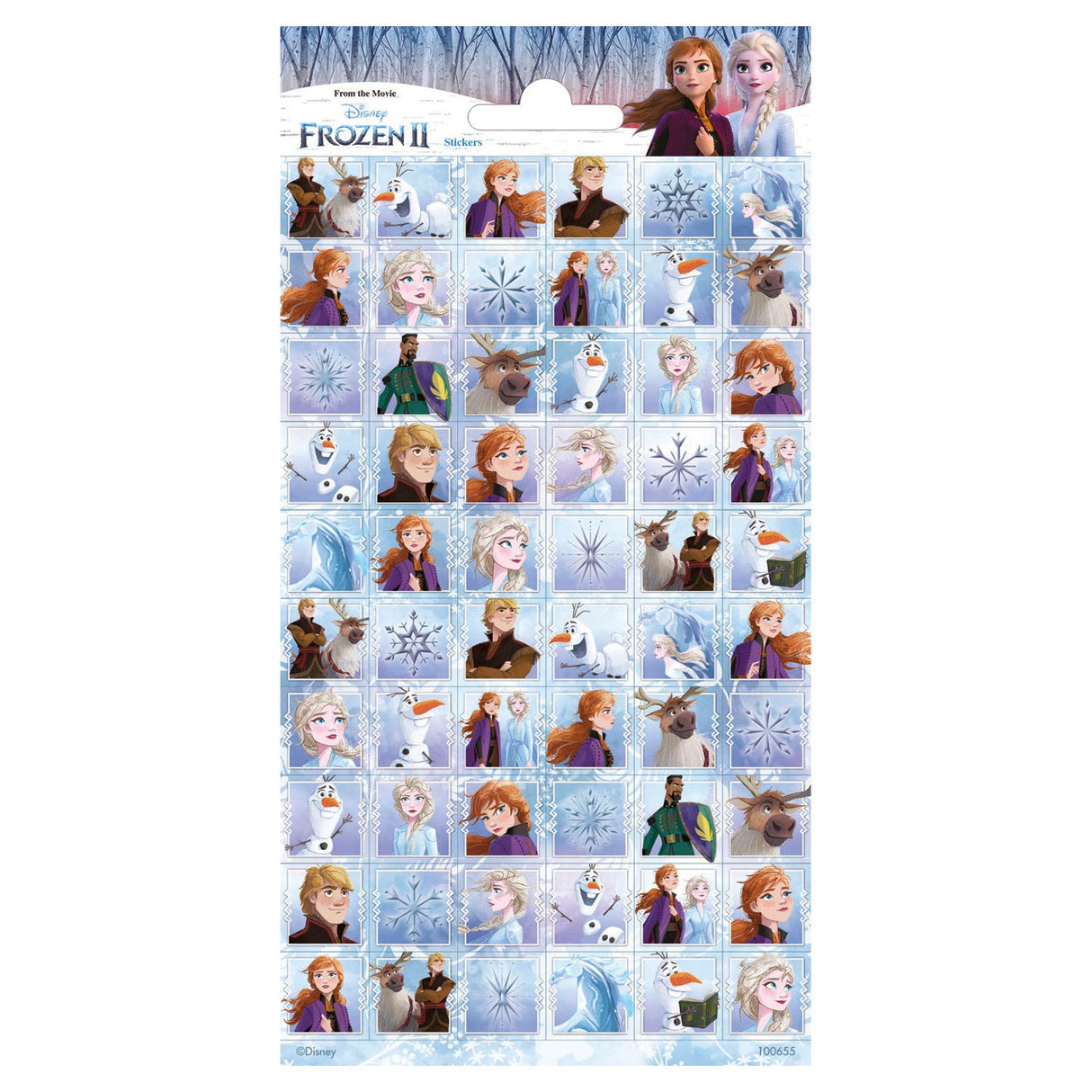 Hoja de pegatinas Totum Disney Frozen 2