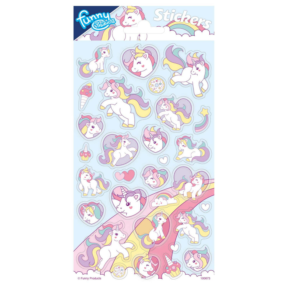 Totum sticker sheet unicorn