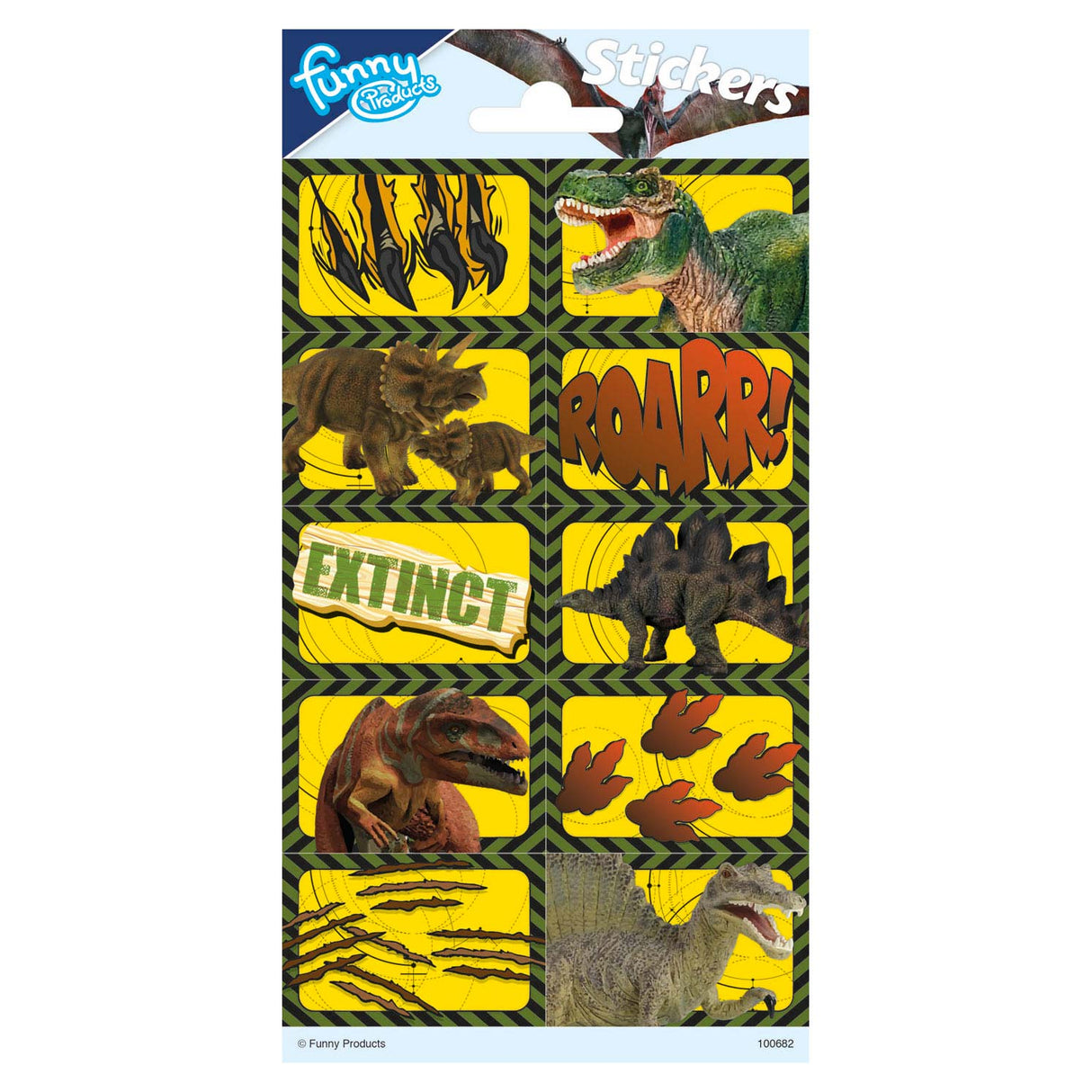 Dinosaur sticker sheet