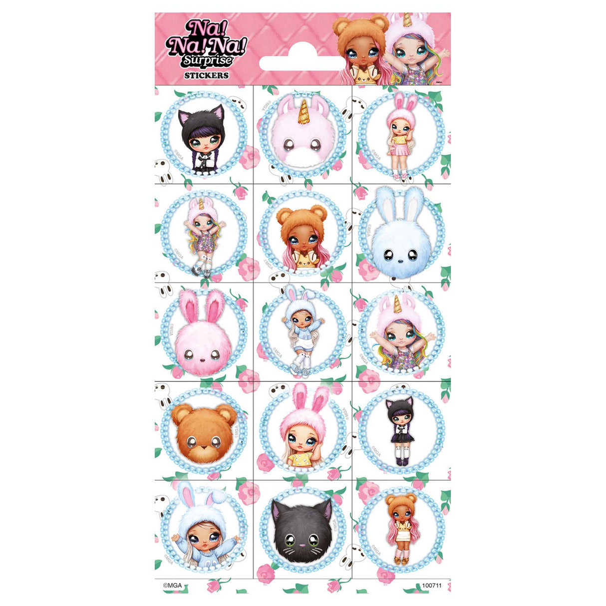 Hoja de pegatinas Totum na!na!na! sorpresa