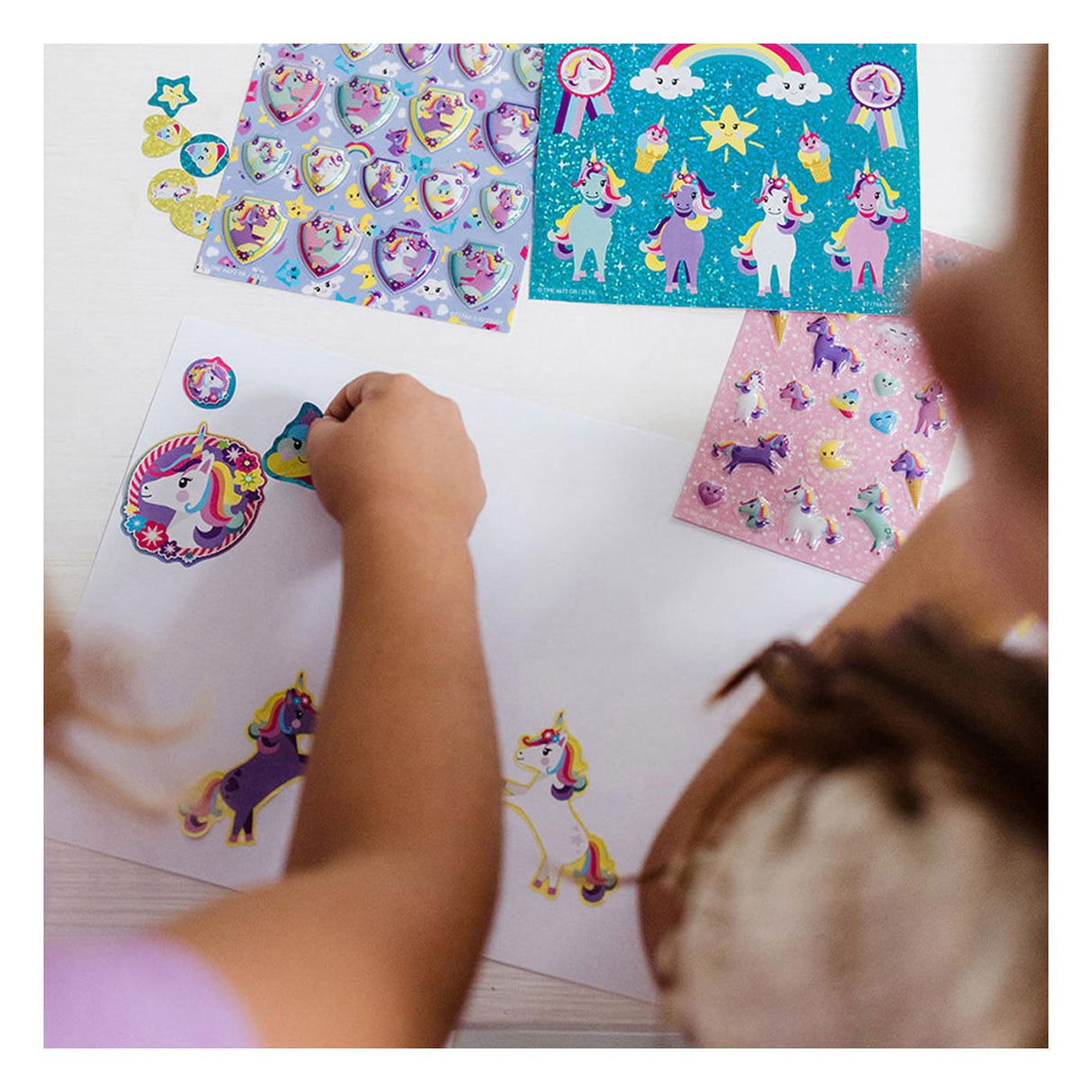 Set di adesivi super - Unicorno