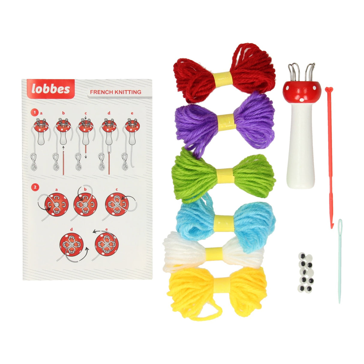 Lobbes knitting mushroom