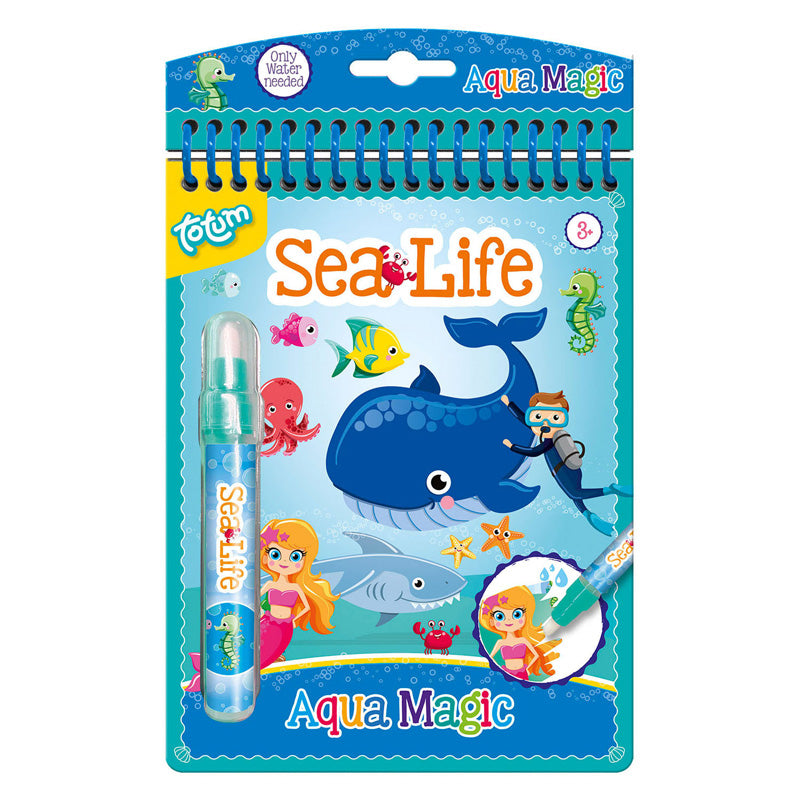 Totum aqua magic sealife water coloring book