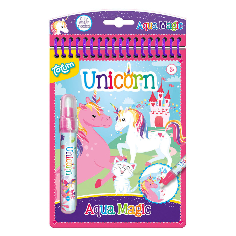 Totum aqua magic unicorn water coloring book