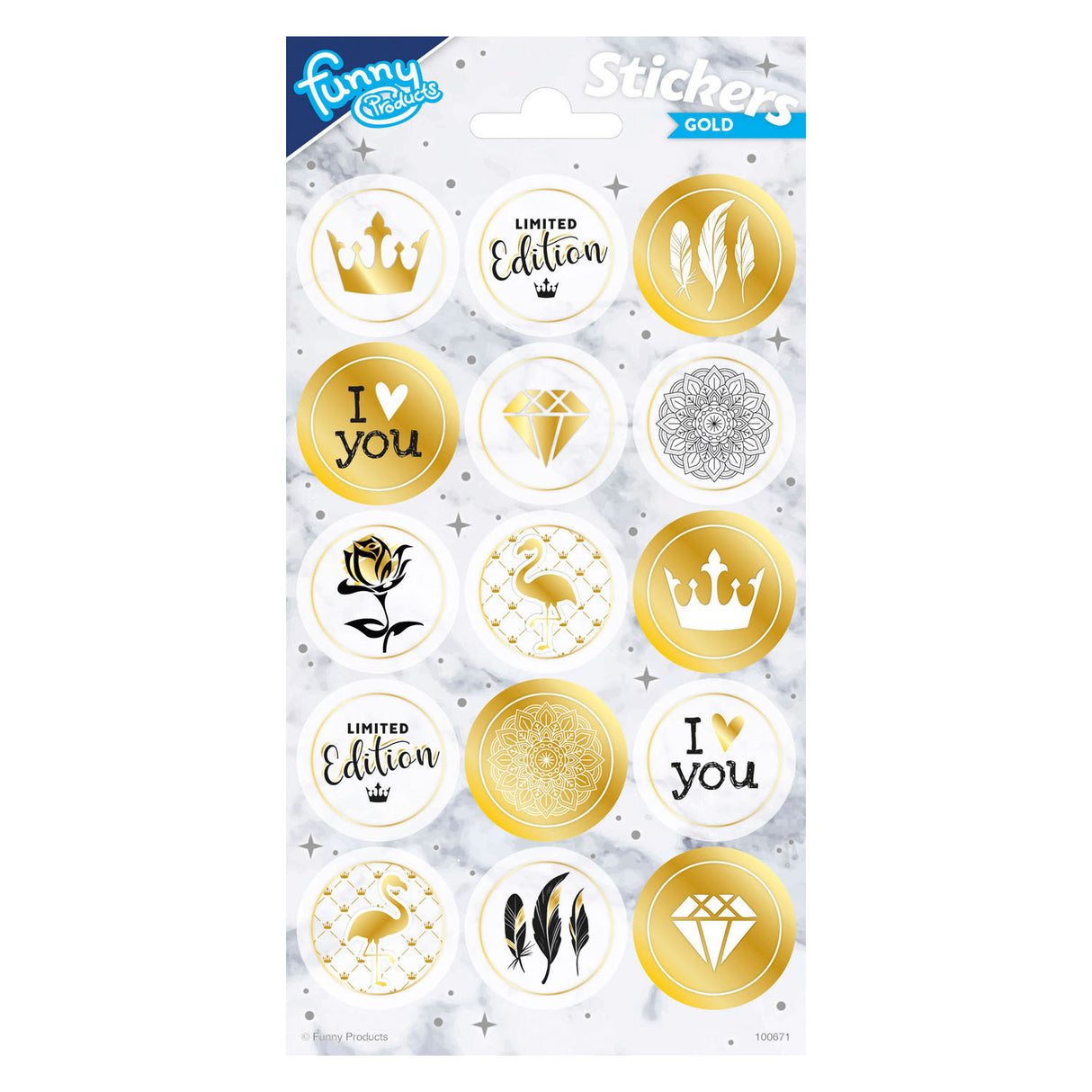Totum Sticker Sheet Gold