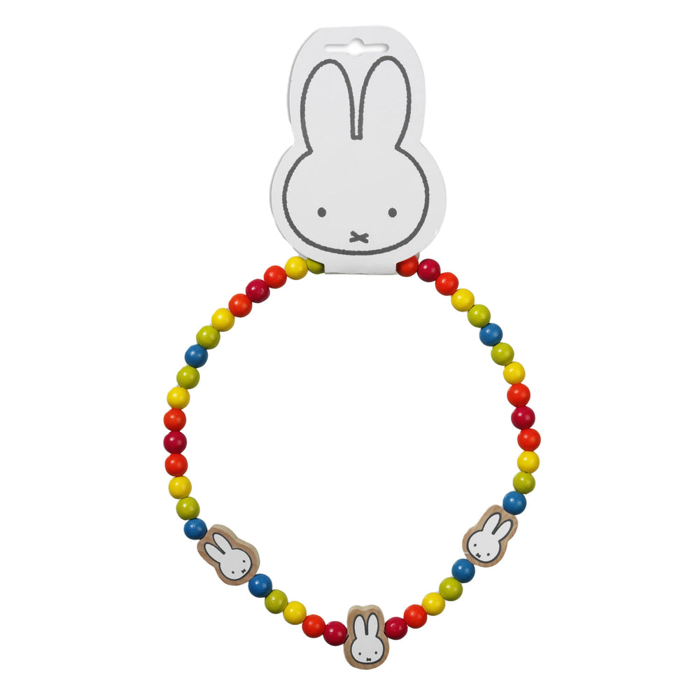 Bambolino toys wooden bead necklace Miffy