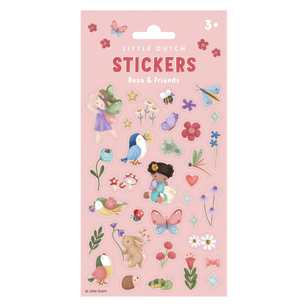 Little Dutch stickers rosa friends, 10 pcs.