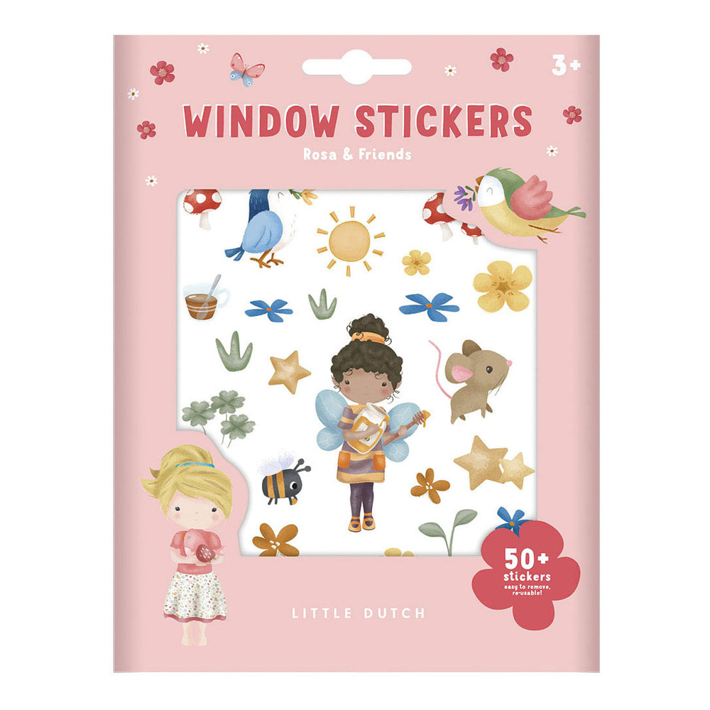 Little Dutch window stickers pink friends