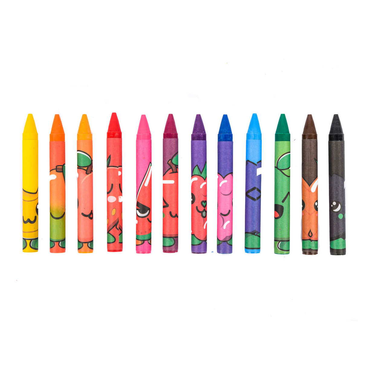 Canenco fruity squad crayons with scent, 12 pcs.