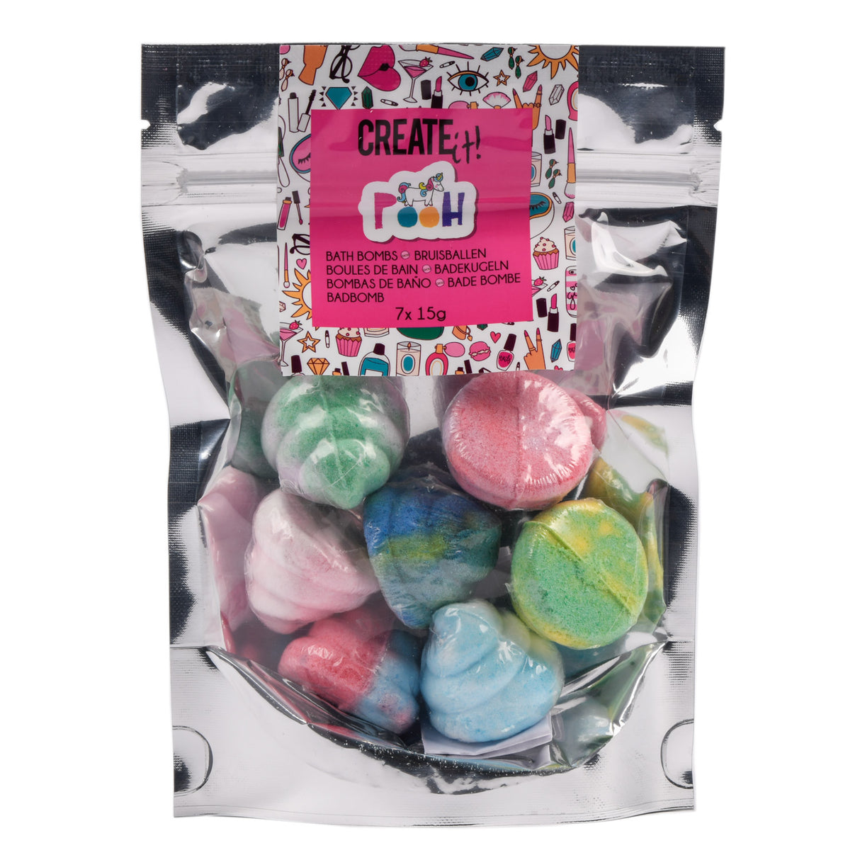 Create it! beauty bath bombs unicorn 7-pack