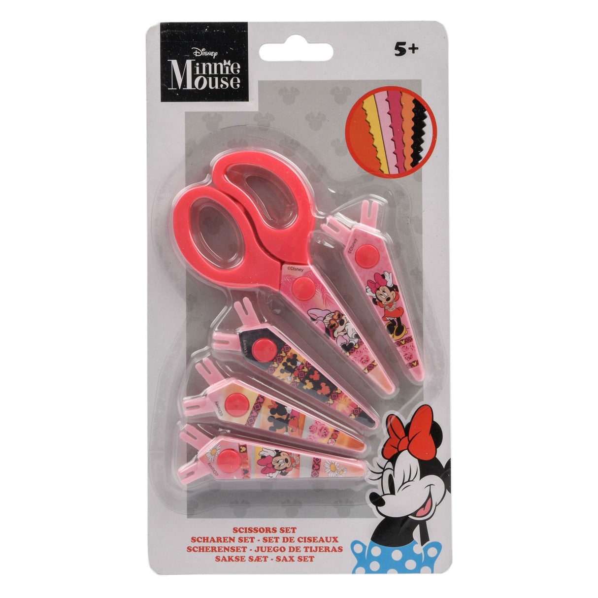 Minnie Mouse Cartel Scissors med 5 kartellmagasiner