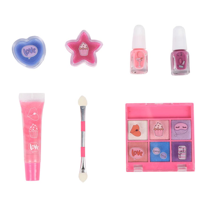 ¡Ciéntalo! Belleza de maquillaje set rosa lila