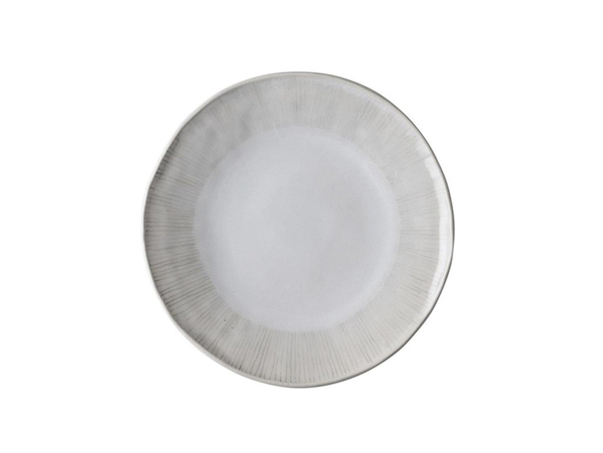 Dutch rose organic bord 21,5cm wit 4st