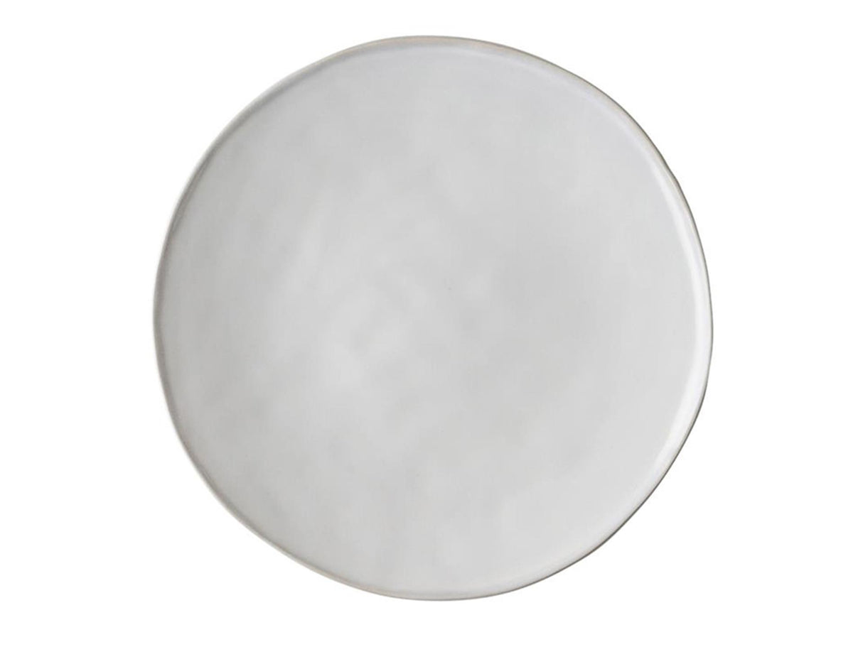 Dutch rose organic bord 26,5cm wit 4st