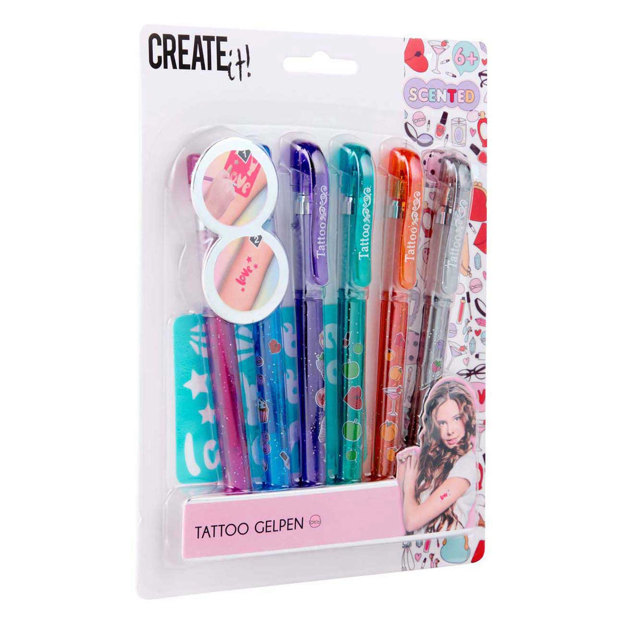 Create it! beauty tattoo gel pens, 6 pcs.