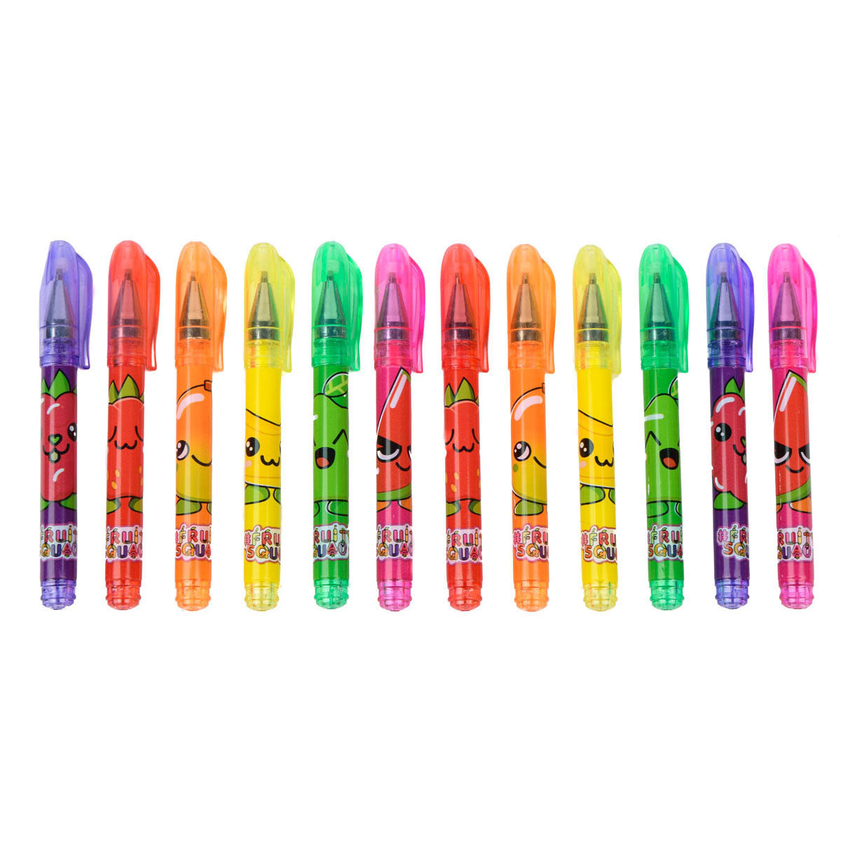 Fruity Squad Mini Gel Pens with Scent, 12 pcs.